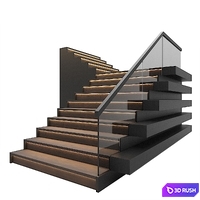Staircase with light
