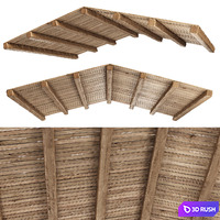 Gable Wooden Ceiling V2 / Ethnic wooden ceiling