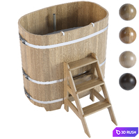 Oval hot tub from Bentwood 0.76*1.2m