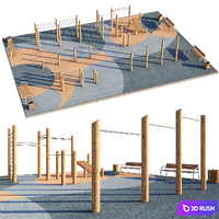 Workout sports ground. Playground