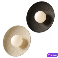 Handmade Ceramic Dish Wall Sconce - Lighting Collective