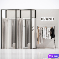 Fitting room for a clothing store