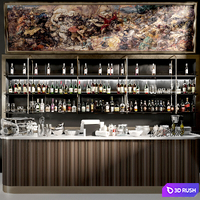 Design project of a restaurant with its own collection of wine and spirits 2