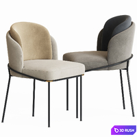 Minotti Fil noir Dining chair