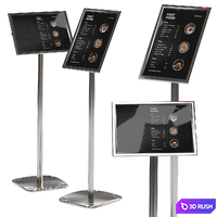 Floor information stand A3 BRAUBERG Extra with restaurant menu