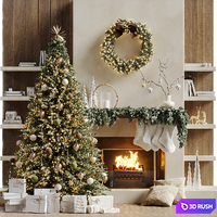 Christmas tree with fireplace 5