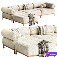 Sevigne 4-Piece Modular Sofa CB2