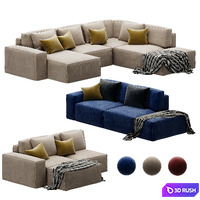 Modular sofa Eten Vertical Milk