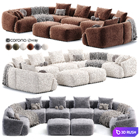 Divano XL componibile in boucle Sofia modular