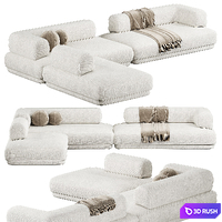 Bumper Sectional Fabric Sofa by Zanotta