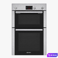 Bosch built-in double hot air oven HBM13B251B brushed steel HBM13B251B Serie 6