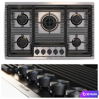 hob Milanello Gun Metal 5F-7682 006 - by Foster