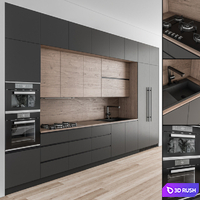 Kitchen Modern - Wood and Black 49