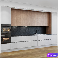 Kitchen Modern White and Wood