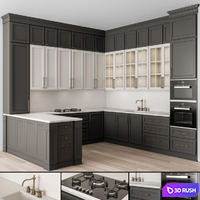 Kitchen Neo Classic Black and White - Set 48