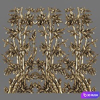 Bas-relief. Bamboo.