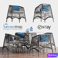 Aira Dining Blue - Grassitup