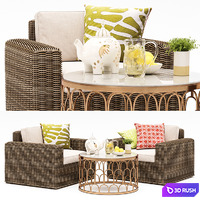 Vista Lounge Chair and Dunland Coffee Table