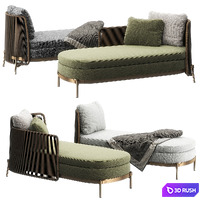 Tape Outdoor daybed by Minotti
