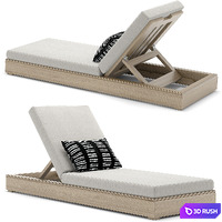RH Outdoor Costa chaise