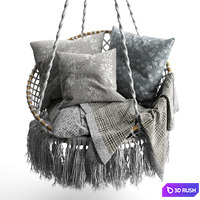 Rattan hammock SPELL Macrame