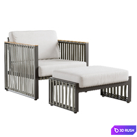 Outdoor garden wicker woven chair skyline design horizon armchair