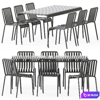 Palissade Table and Palissade Chair by Hay