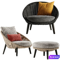 Minotti Lido Cord armchair