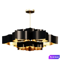 Chandelier GRAND LOTUS CHANDELIER SKU CH15325 BK lamp