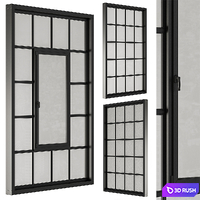 Industrial Black Window Modern - Windows Set 14