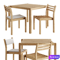 AH902 and AH501 Outdoor Dining Set by Carl Hansen