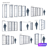 Modern windows SWING PIVOT FOLDING SLIDING
