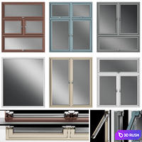 Stained aluminum windows
