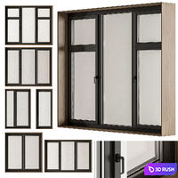 Wood Frame - Windows Set 23