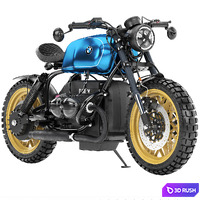 Blue motorcycle