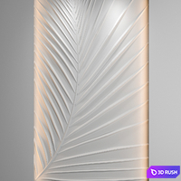 Bas-relief Palm leaf