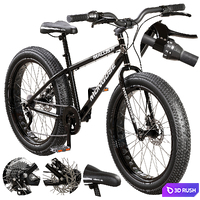 Mongoose Malus Mens and Women Fat Tire Mountain Bike
