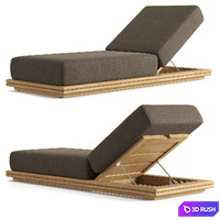 RH BONDI TEAK CHAISE