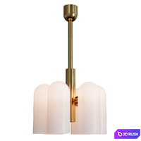 CEILING LIGHT ODYSSEY 3 LACQUERED BURNISHED BRASS