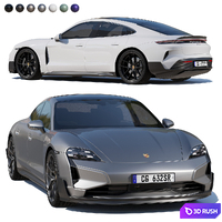 Porsche Taycan turbo GT 2025 mid-poly