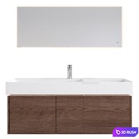 Wall-hung cabinet with sink GRANDE and mirror VETRATA, Kerama Marazzi