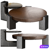 Rhuardhi Modern Round Wood Coffee