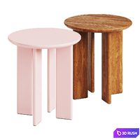 Side Table Lacquered Beech