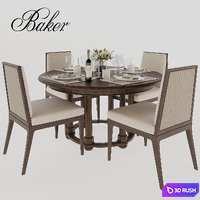 Baker Morris round dining table and Carmel chair