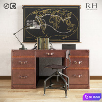 Restoration hardware cabinet decor set