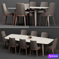 Table + chair_set_005 (by Misuraemme)