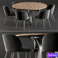 Dining Table Gage And Chair Camilie