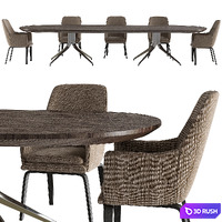 CLAYDON - Dining tables from Minotti