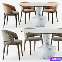 Potocco Velis tub chair Anfora table