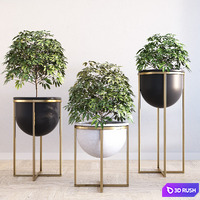 Eden cross base standing planters set